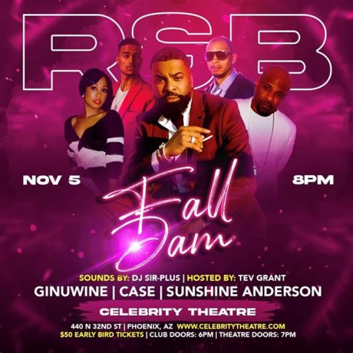 Ginuwine, Case, Sunshine Anderson and Hosted by Tev Grant