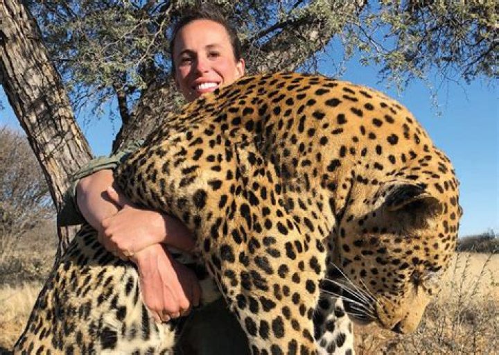 Photo Of A Woman Posing With Leopard She Killed Goes Viral