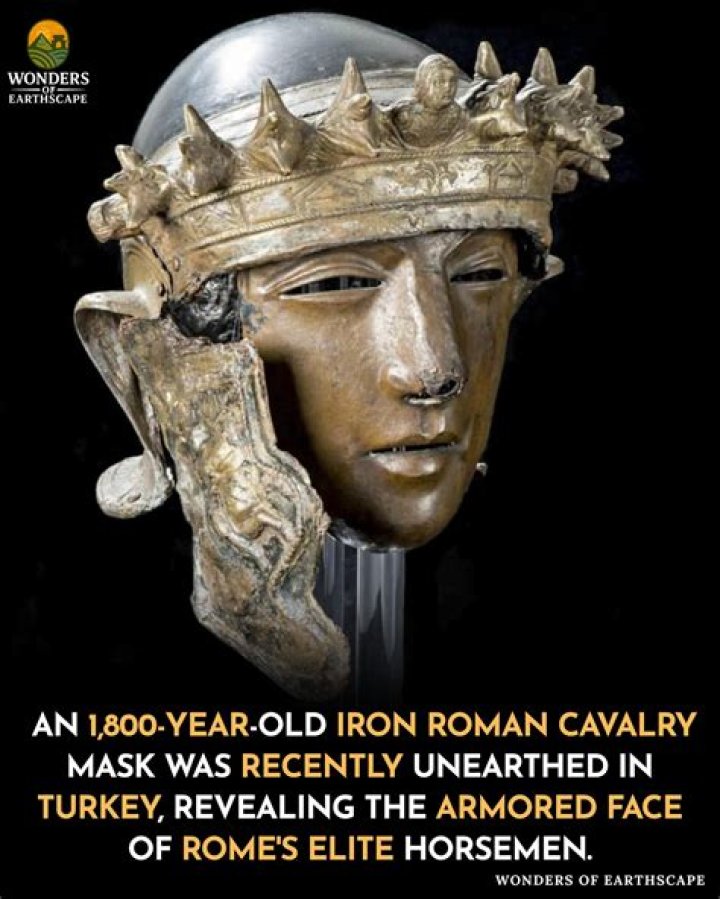 Roman Soldier's 1800-Year-Old Face Mask Unearthed In Turkey